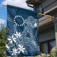 Navy Kuki Airani Tapakau Garden Flag Tribal Anchor Mix Tiare