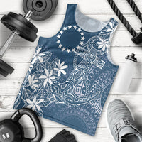 Navy Kuki Airani Tapakau Men Tank Top Tribal Anchor Mix Tiare