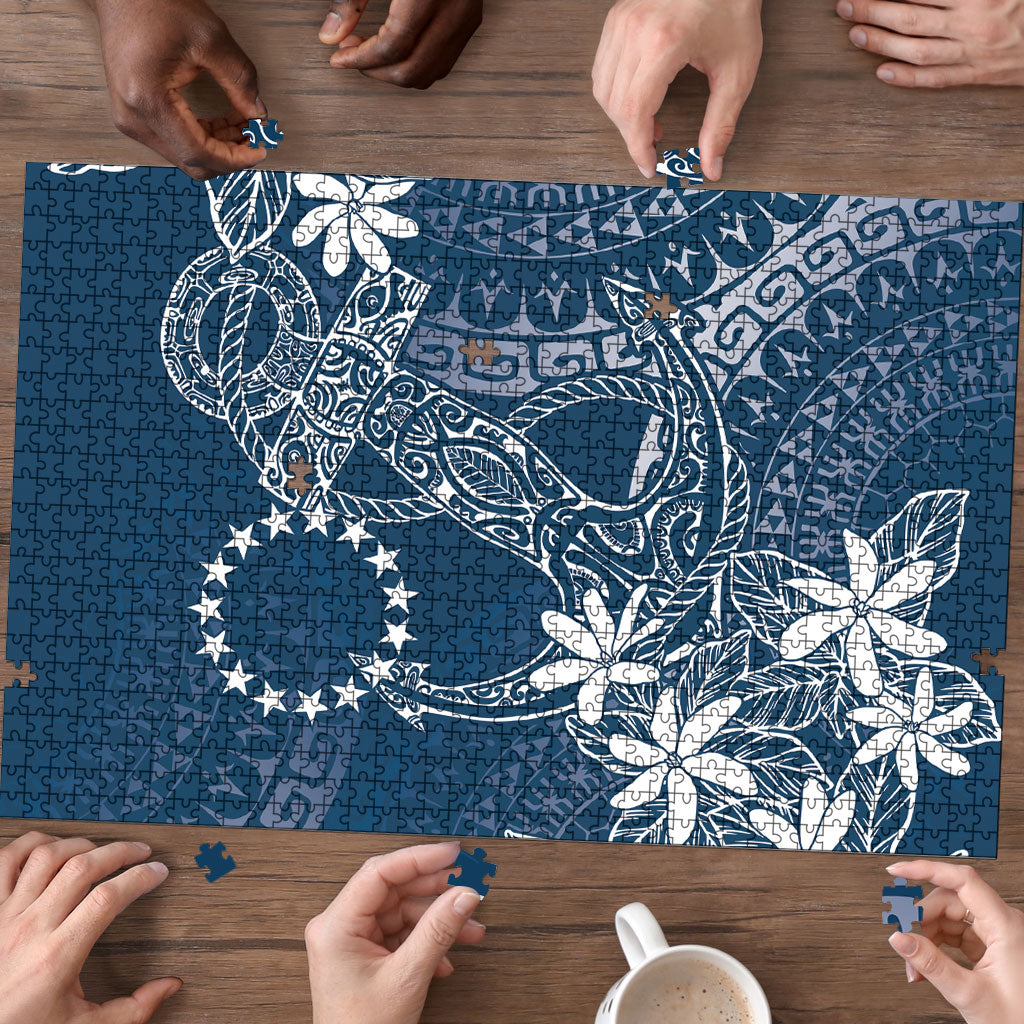 Navy Kuki Airani Tapakau Puzzle Tribal Anchor Mix Tiare