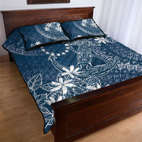 Navy Kuki Airani Tapakau Quilt Bed Set Tribal Anchor Mix Tiare