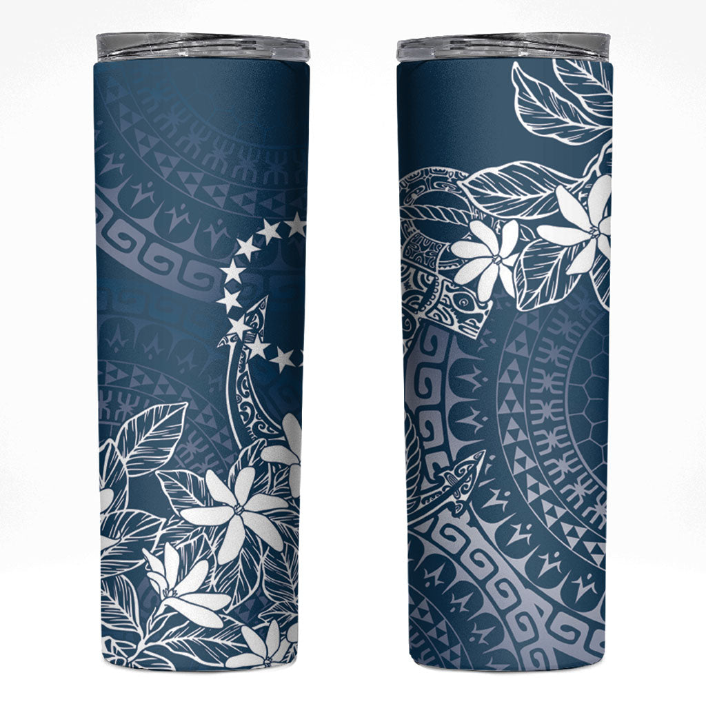 Navy Kuki Airani Tapakau Skinny Tumbler Tribal Anchor Mix Tiare
