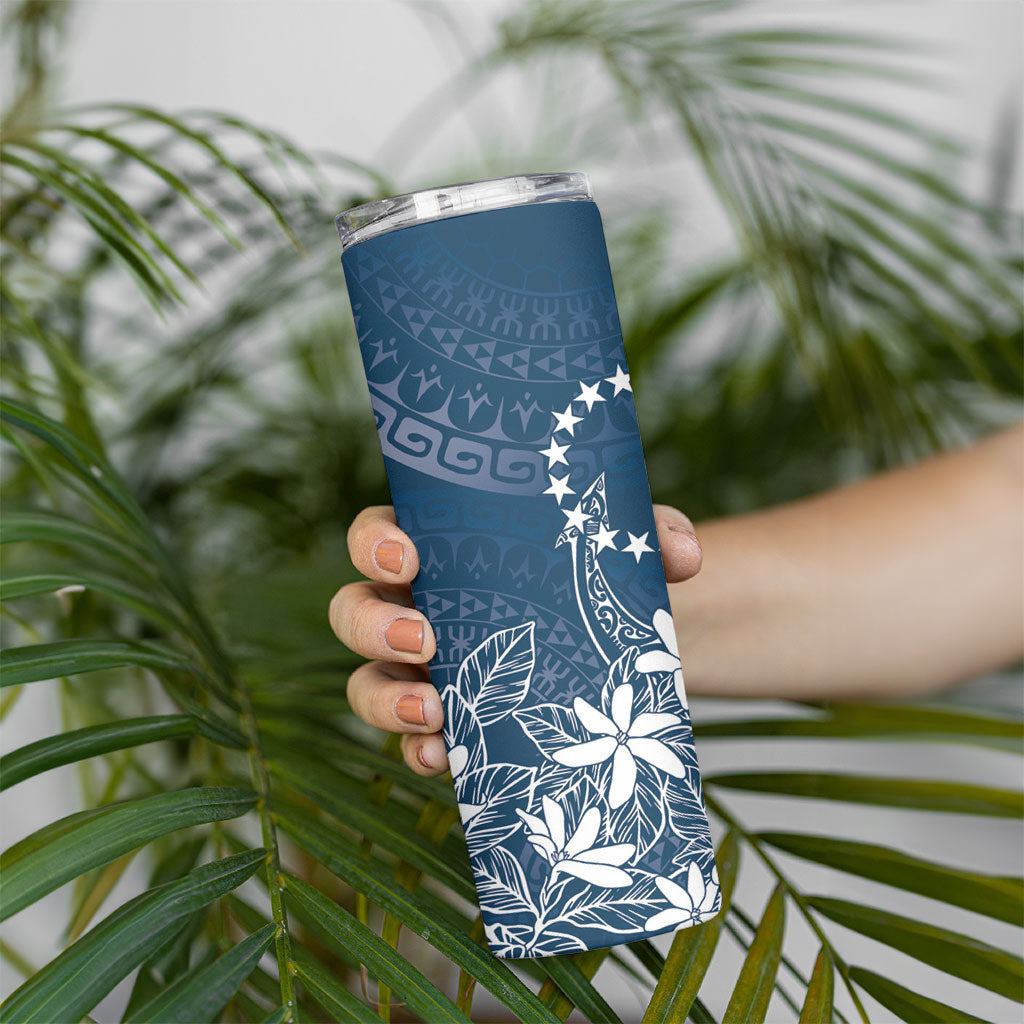 Navy Kuki Airani Tapakau Skinny Tumbler Tribal Anchor Mix Tiare