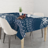 Navy Kuki Airani Tapakau Tablecloth Tribal Anchor Mix Tiare