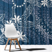 Navy Kuki Airani Tapakau Window Curtain Tribal Anchor Mix Tiare