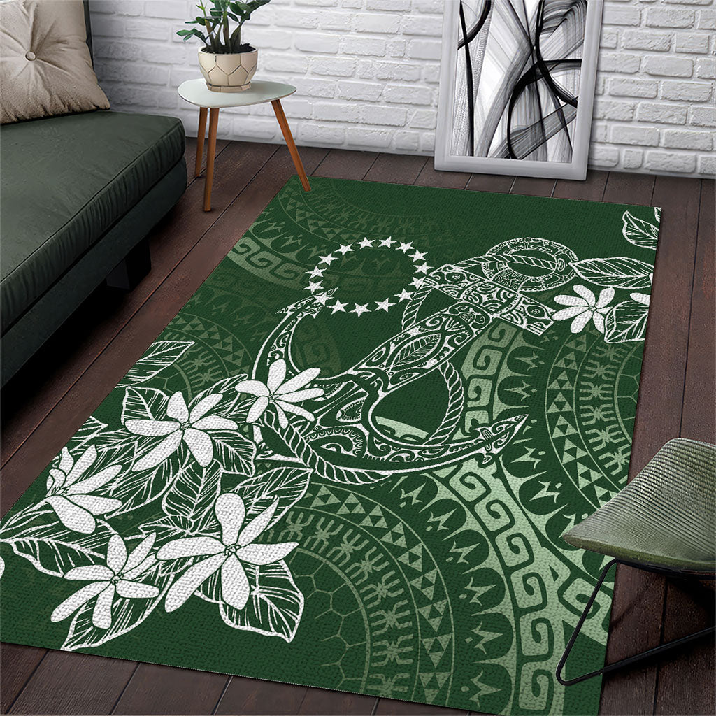 Sage Green Kuki Airani Tapakau Area Rug Tribal Anchor Mix Tiare