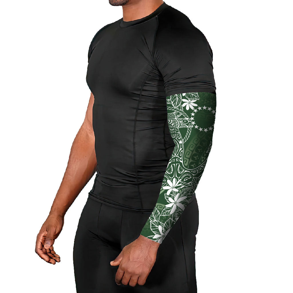 Sage Green Kuki Airani Tapakau Arm Sleeves Tribal Anchor Mix Tiare