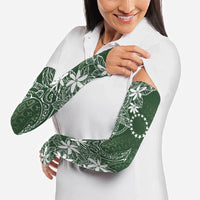 Sage Green Kuki Airani Tapakau Arm Sleeves Tribal Anchor Mix Tiare