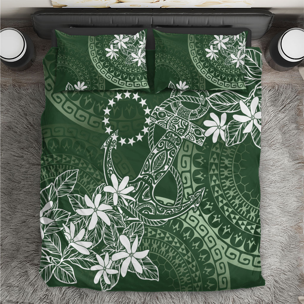 Sage Green Kuki Airani Tapakau Bedding Set Tribal Anchor Mix Tiare