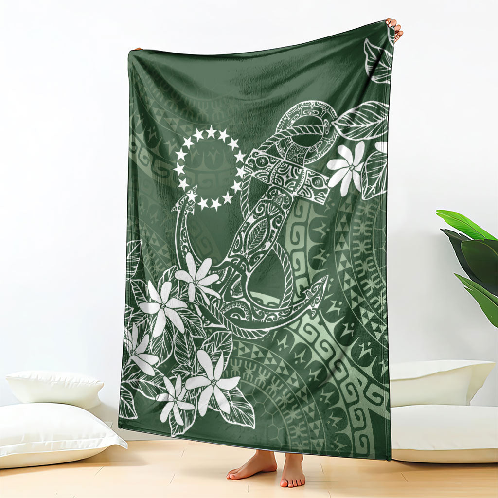 Sage Green Kuki Airani Tapakau Blanket Tribal Anchor Mix Tiare