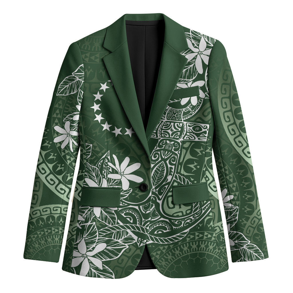 Sage Green Kuki Airani Tapakau Blazer Tribal Anchor Mix Tiare
