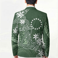 Sage Green Kuki Airani Tapakau Blazer Tribal Anchor Mix Tiare