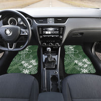 Sage Green Kuki Airani Tapakau Car Mats Tribal Anchor Mix Tiare