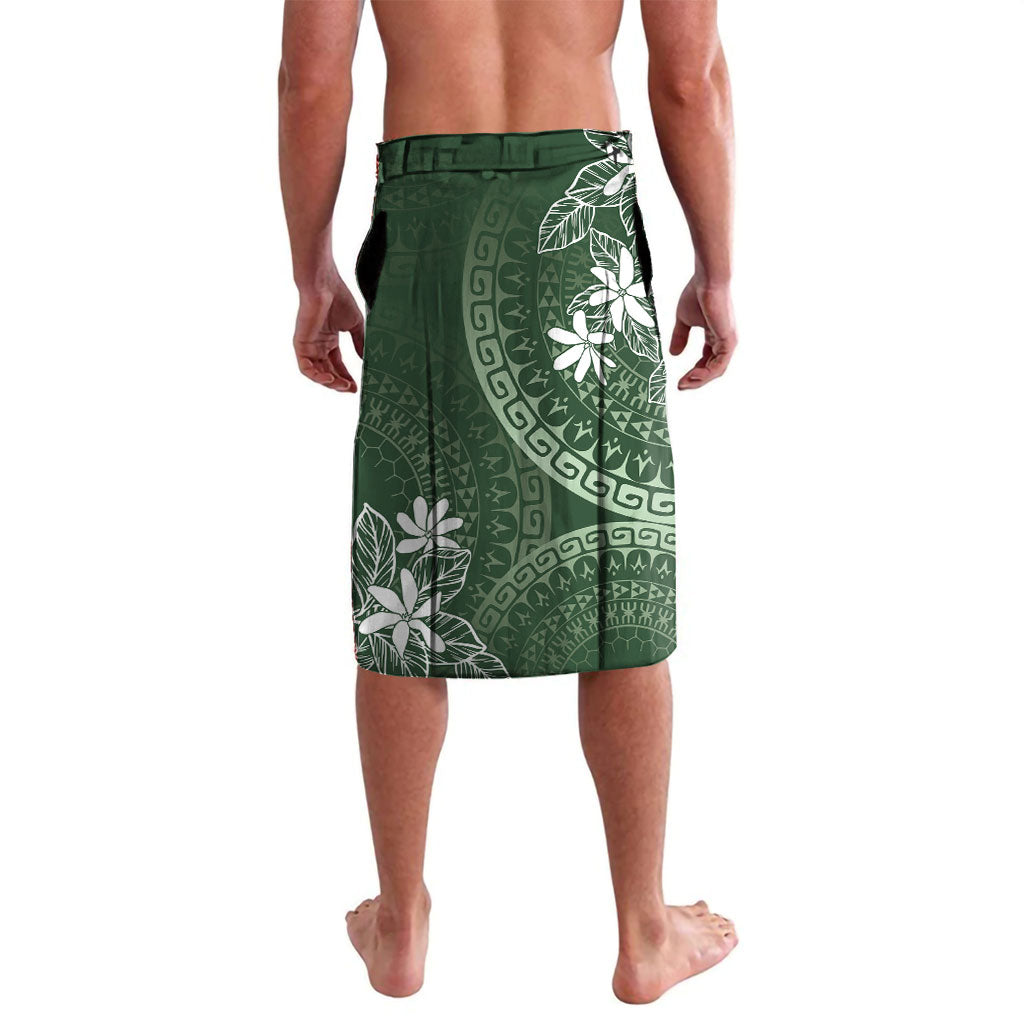 Sage Green Kuki Airani Tapakau Lavalava Tribal Anchor Mix Tiare