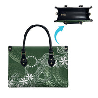 Sage Green Kuki Airani Tapakau Leather Bag Tribal Anchor Mix Tiare