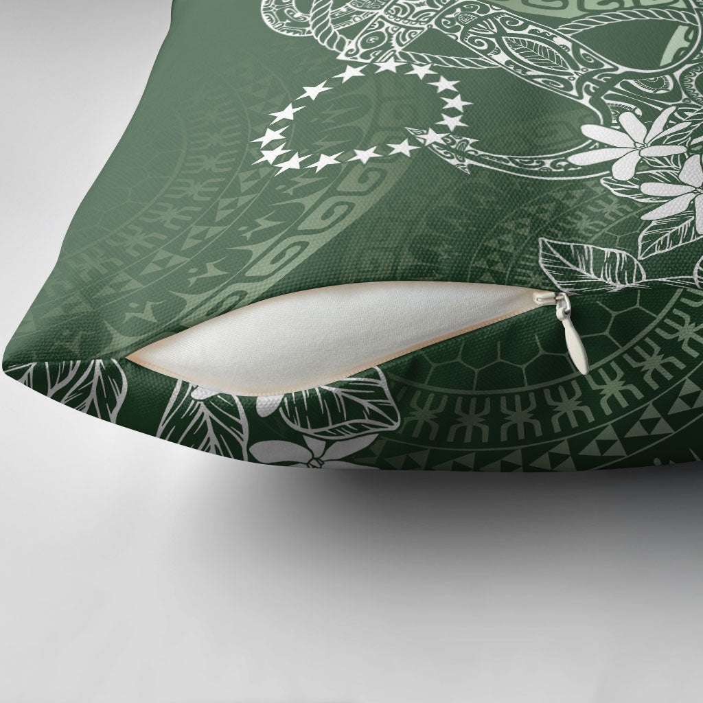 Sage Green Kuki Airani Tapakau Pillow Cover Tribal Anchor Mix Tiare LT7 - Polynesian Pride