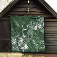 Sage Green Kuki Airani Tapakau Quilt Tribal Anchor Mix Tiare
