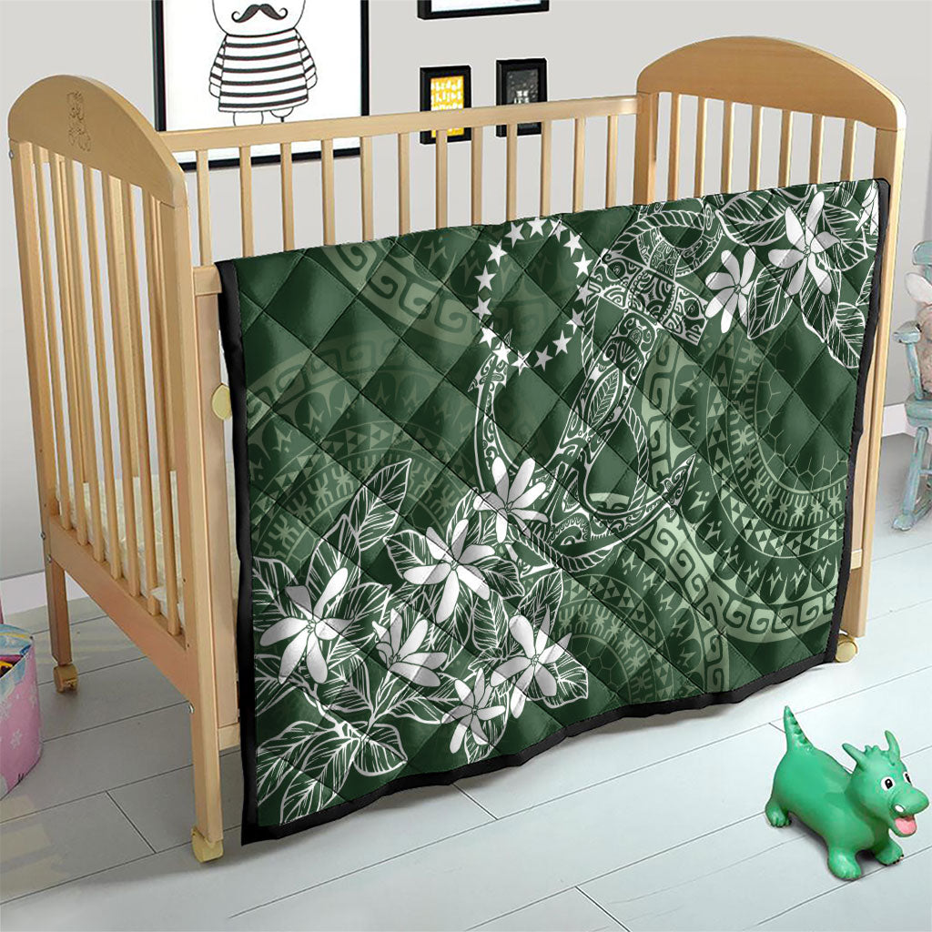 Sage Green Kuki Airani Tapakau Quilt Tribal Anchor Mix Tiare