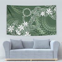 Sage Green Kuki Airani Tapakau Tapestry Tribal Anchor Mix Tiare