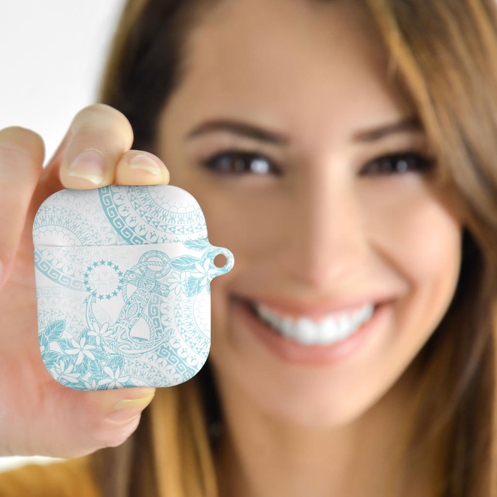 Turquoise Kuki Airani Tapakau AirPods Case Tribal Anchor Mix Tiare