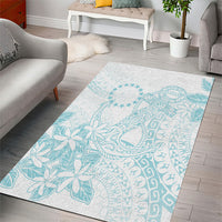 Turquoise Kuki Airani Tapakau Area Rug Tribal Anchor Mix Tiare