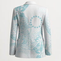 Turquoise Kuki Airani Tapakau Blazer Tribal Anchor Mix Tiare