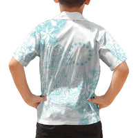 Turquoise Kuki Airani Tapakau Family Matching Mermaid Dress and Hawaiian Shirt Tribal Anchor Mix Tiare LT7 - Polynesian Pride