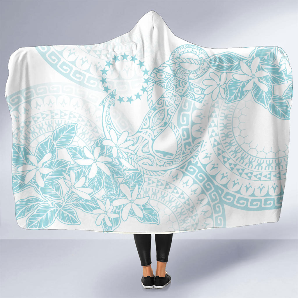 Turquoise Kuki Airani Tapakau Hooded Blanket Tribal Anchor Mix Tiare