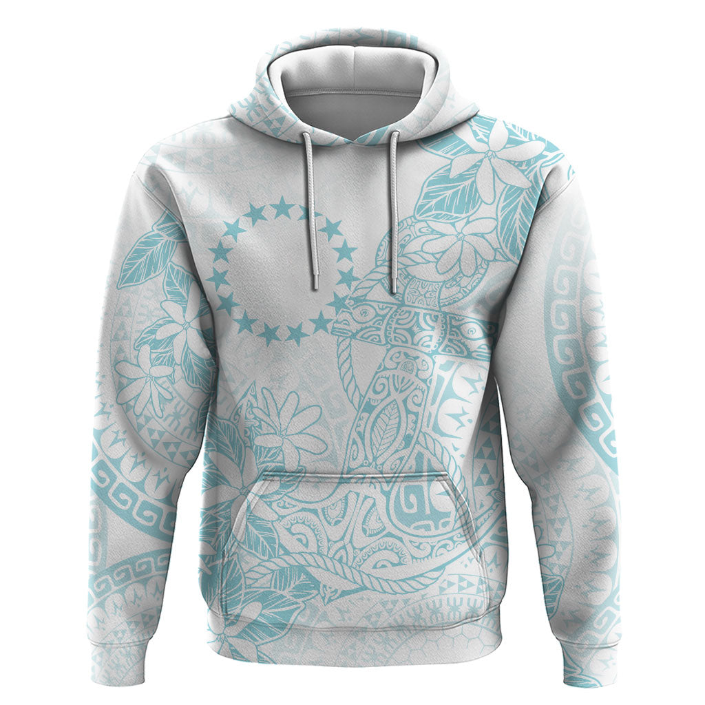 Turquoise Kuki Airani Tapakau Hoodie Tribal Anchor Mix Tiare