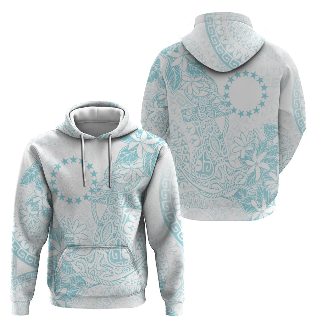 Turquoise Kuki Airani Tapakau Hoodie Tribal Anchor Mix Tiare