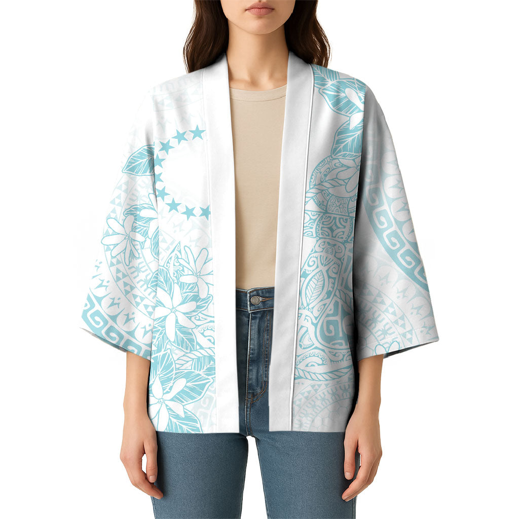 Turquoise Kuki Airani Tapakau Kimono Tribal Anchor Mix Tiare
