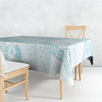 Turquoise Kuki Airani Tapakau Tablecloth Tribal Anchor Mix Tiare