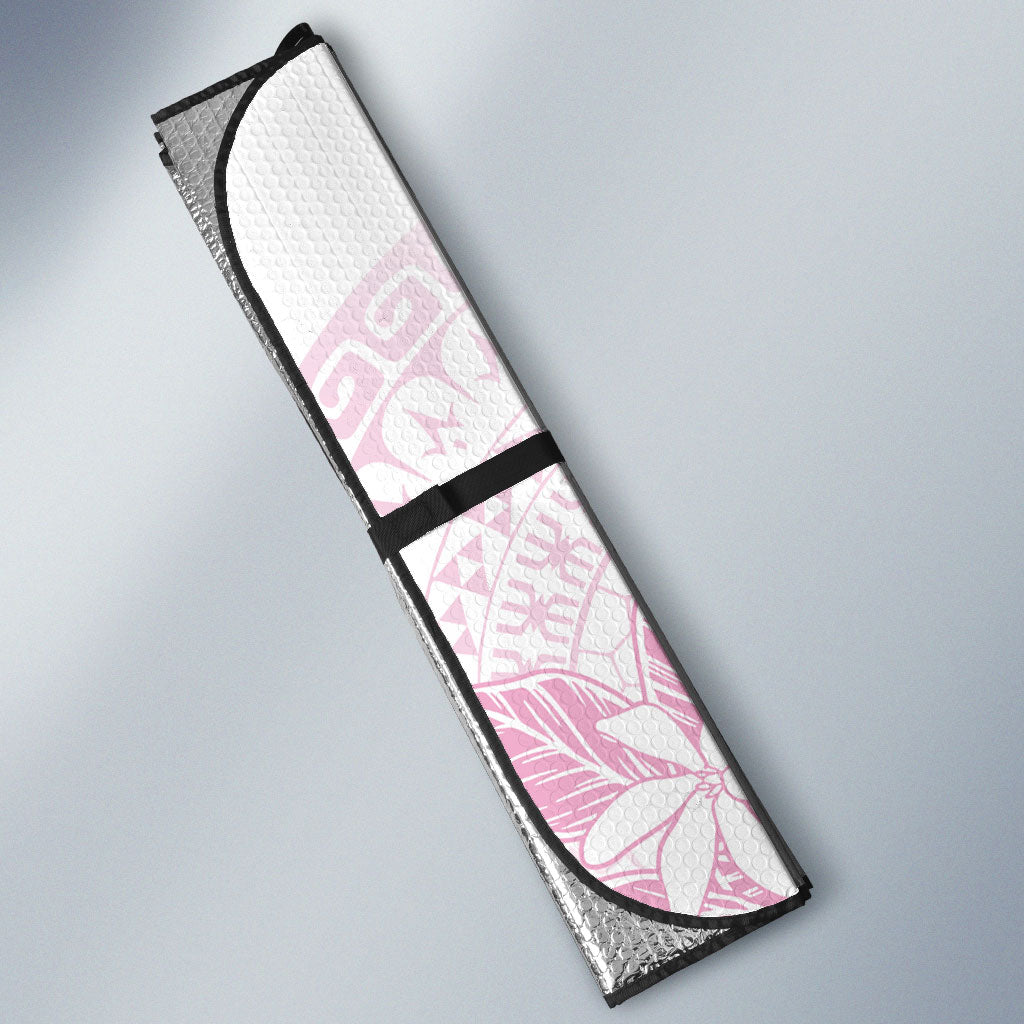 Candy Pink Kuki Airani Tapakau Auto Sun Shade Tribal Anchor Mix Tiare