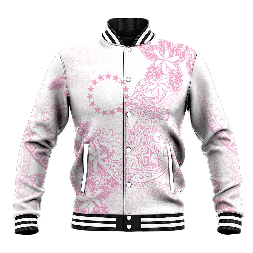 Candy Pink Kuki Airani Tapakau Baseball Jacket Tribal Anchor Mix Tiare