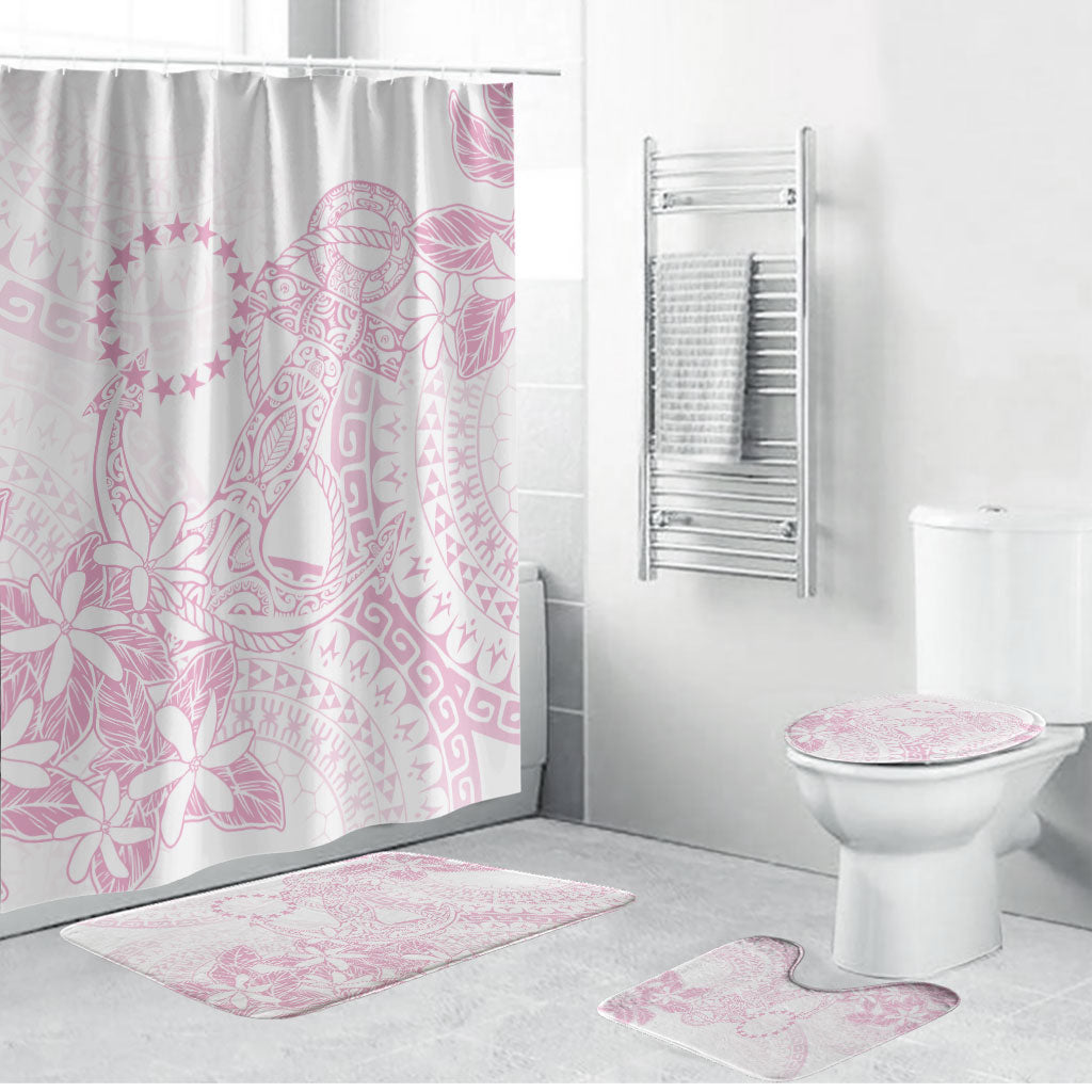 Candy Pink Kuki Airani Tapakau Bathroom Set Tribal Anchor Mix Tiare