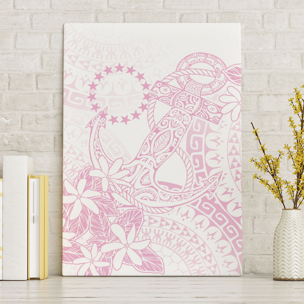 Candy Pink Kuki Airani Tapakau Canvas Wall Art Tribal Anchor Mix Tiare