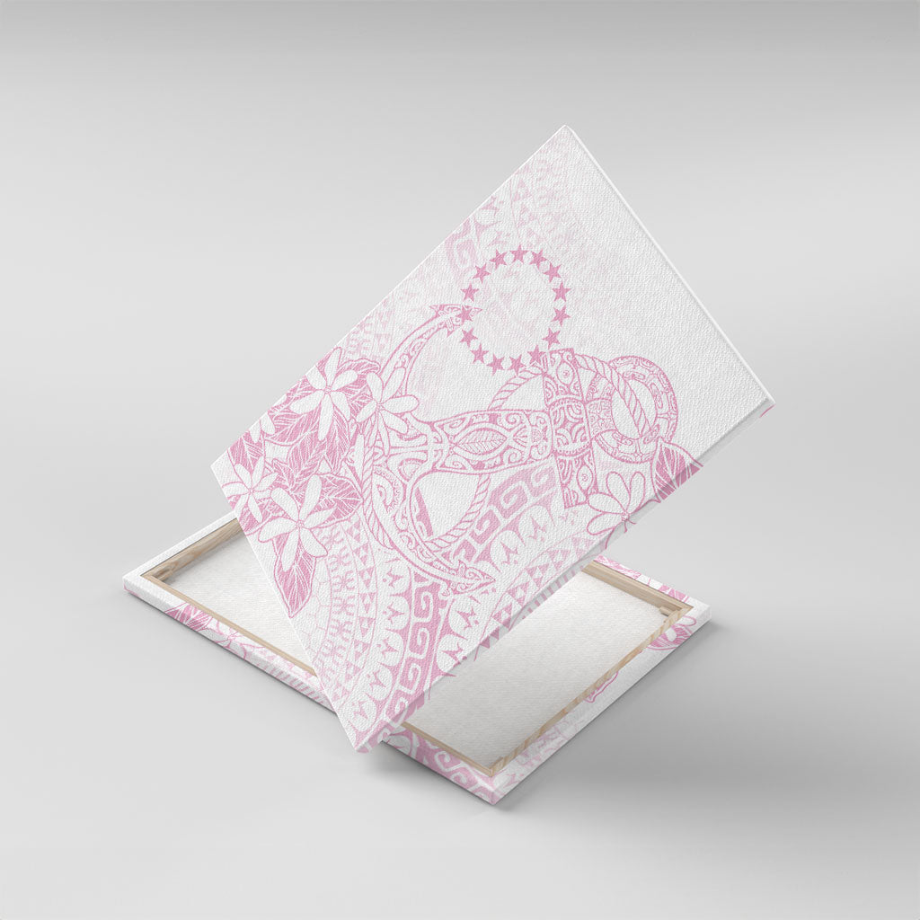 Candy Pink Kuki Airani Tapakau Canvas Wall Art Tribal Anchor Mix Tiare
