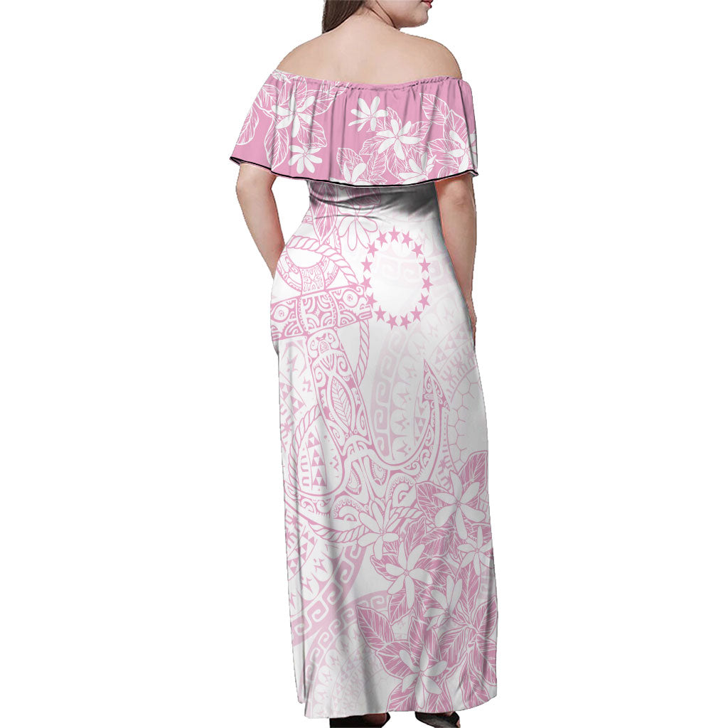 Candy Pink Kuki Airani Tapakau Family Matching Off Shoulder Maxi Dress and Hawaiian Shirt Tribal Anchor Mix Tiare LT7 - Polynesian Pride