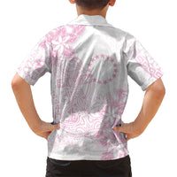 Candy Pink Kuki Airani Tapakau Family Matching Tank Maxi Dress and Hawaiian Shirt Tribal Anchor Mix Tiare LT7 - Polynesian Pride