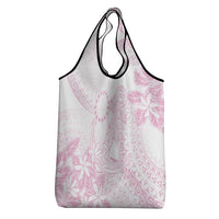 Candy Pink Kuki Airani Tapakau Grocery Bag Tribal Anchor Mix Tiare