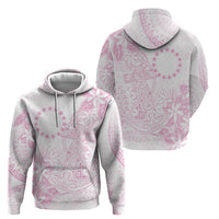 Candy Pink Kuki Airani Tapakau Hoodie Tribal Anchor Mix Tiare