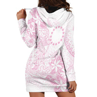 Candy Pink Kuki Airani Tapakau Hoodie Dress Tribal Anchor Mix Tiare LT7 - Polynesian Pride