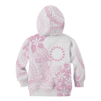 Candy Pink Kuki Airani Tapakau Kid Hoodie Tribal Anchor Mix Tiare