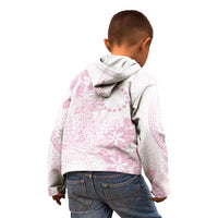 Candy Pink Kuki Airani Tapakau Kid Hoodie Tribal Anchor Mix Tiare