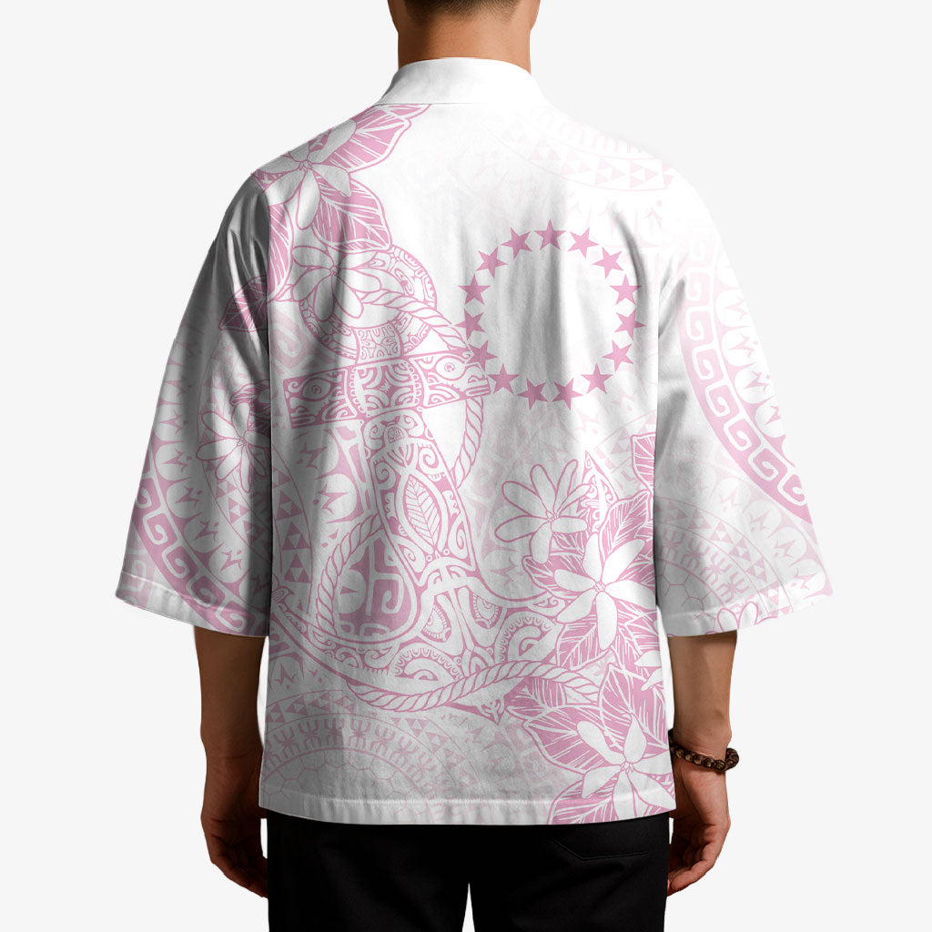 Candy Pink Kuki Airani Tapakau Kimono Tribal Anchor Mix Tiare