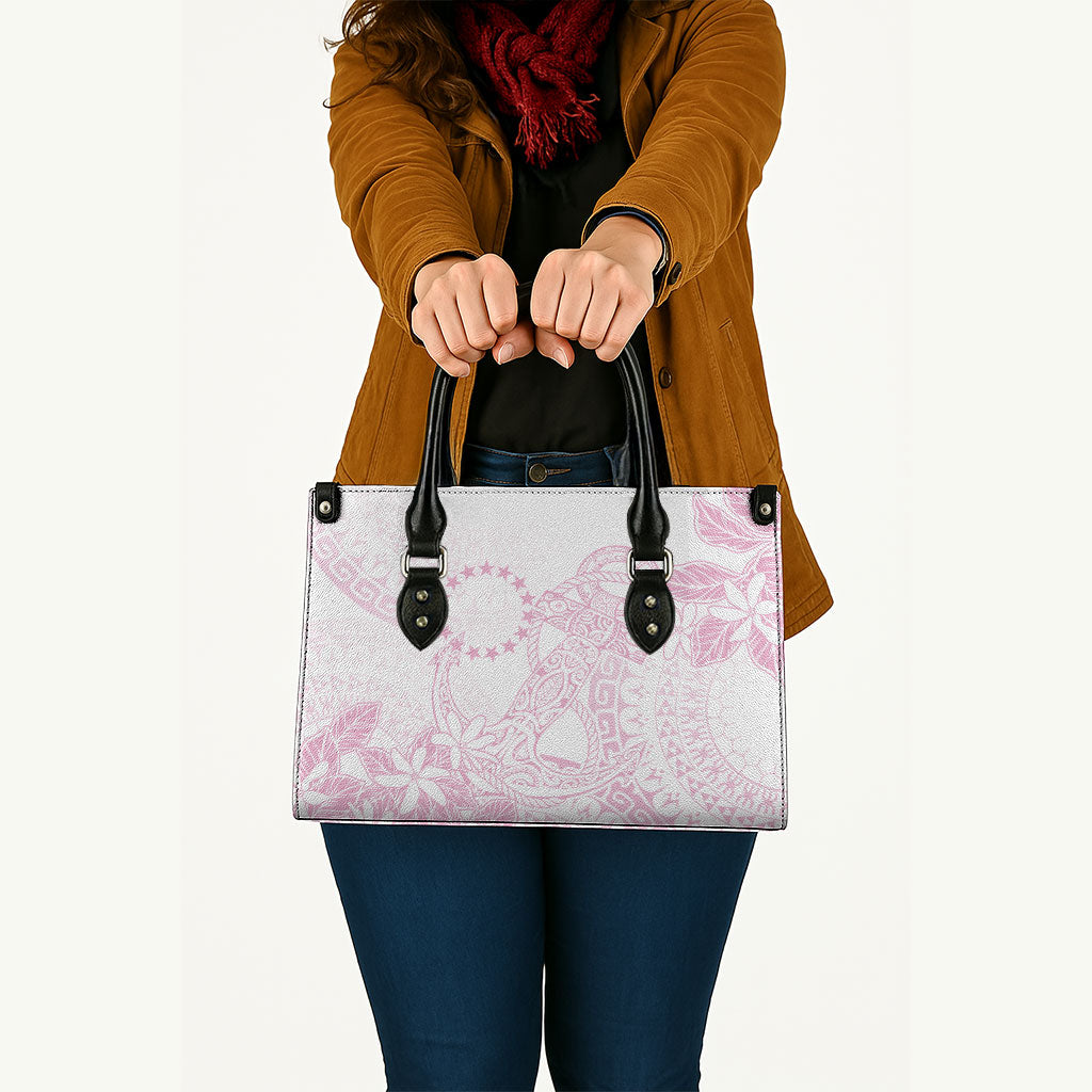 Candy Pink Kuki Airani Tapakau Leather Bag Tribal Anchor Mix Tiare