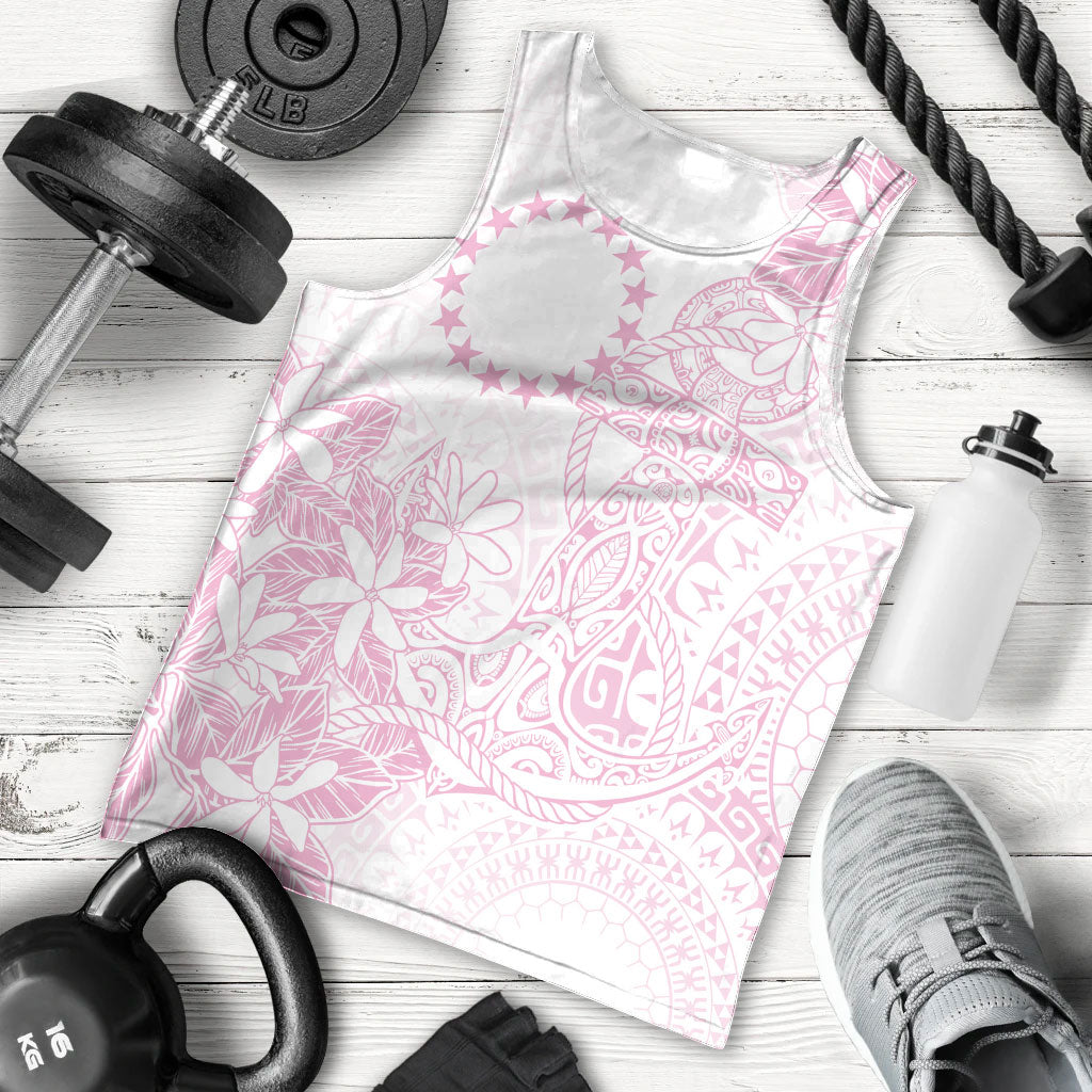 Candy Pink Kuki Airani Tapakau Men Tank Top Tribal Anchor Mix Tiare