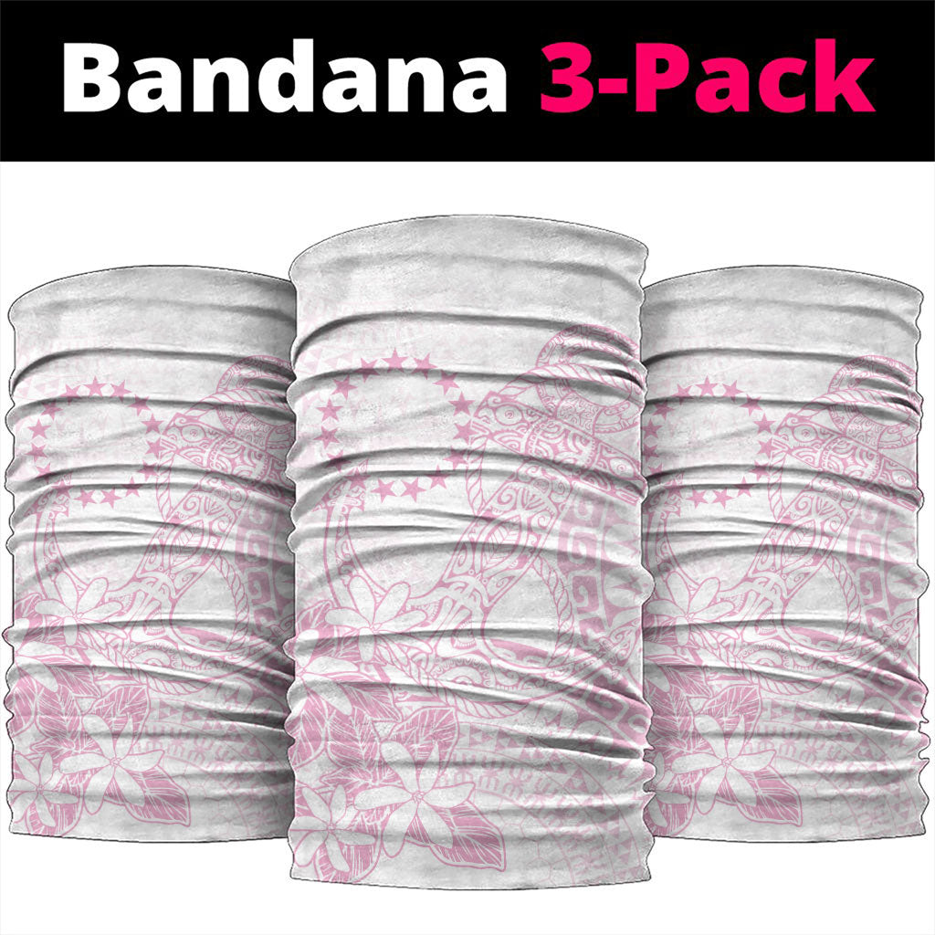 Candy Pink Kuki Airani Tapakau Neck Gaiter Tribal Anchor Mix Tiare
