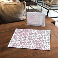 Candy Pink Kuki Airani Tapakau Puzzle Tribal Anchor Mix Tiare