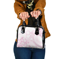 Candy Pink Kuki Airani Tapakau Shoulder Handbag Tribal Anchor Mix Tiare