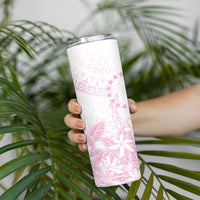 Candy Pink Kuki Airani Tapakau Skinny Tumbler Tribal Anchor Mix Tiare LT7 - Polynesian Pride